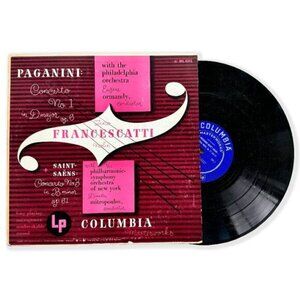 Vintage 50s Columbia Masterworks Zino Francescatti Plays Paganini & Saint-Saëns